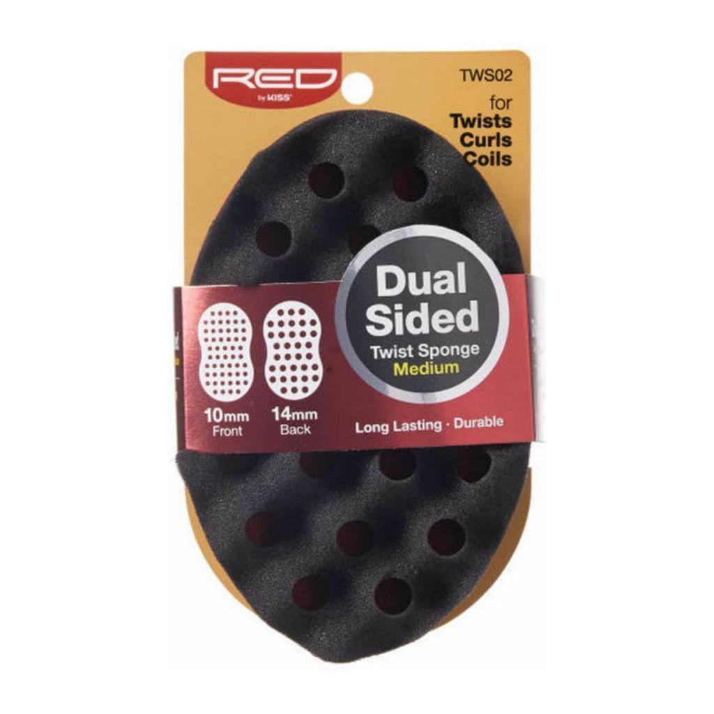 Kiss #TWS02 Dual Sided Twist Sponge Med