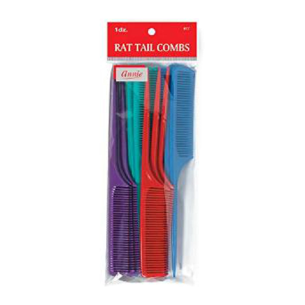 ANNIE RAT TAIL COMB 12PC