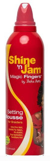 Shine N Jam Magic Fingers Setting Mousse for Braiders
