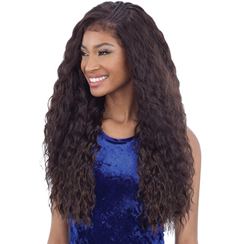 FREETRESS EQUAL SYNTHETIC HAIR LACE FRONT WIG BRAIDED EDGE FRONTAL LACE WIG BLW-001