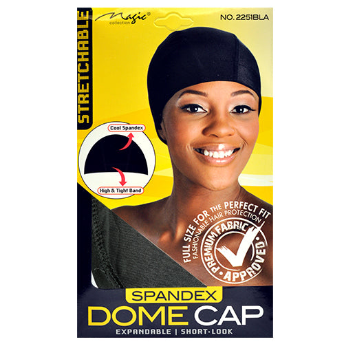 SPANDEX DOME CAP BLACK  #2251 | MAGIC