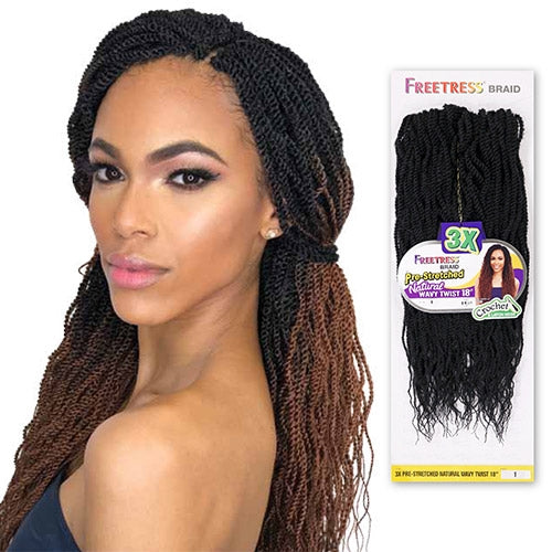 3X PRE-STRETCHED NATURAL WAVY TWIST 18" | FREETRESS BRAID