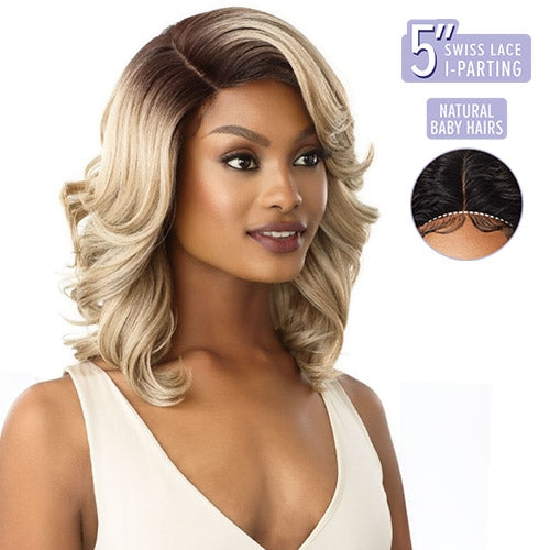 OUTRE SYNTHETIC HAIR LACE FRONT WIG 5" SWISS LACE L PART BRANDI
