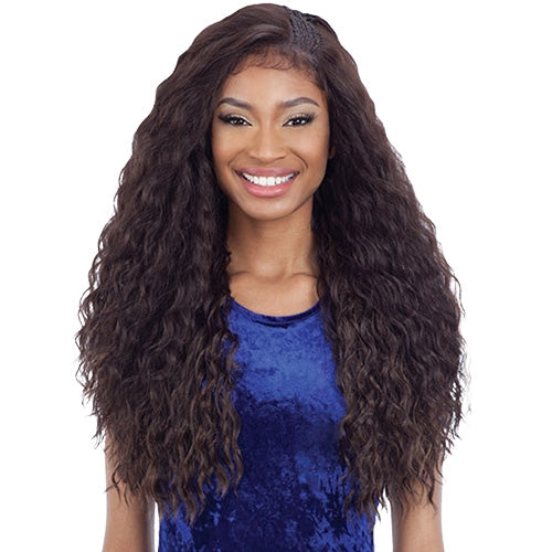 FREETRESS EQUAL SYNTHETIC HAIR LACE FRONT WIG BRAIDED EDGE FRONTAL LACE WIG BLW-001