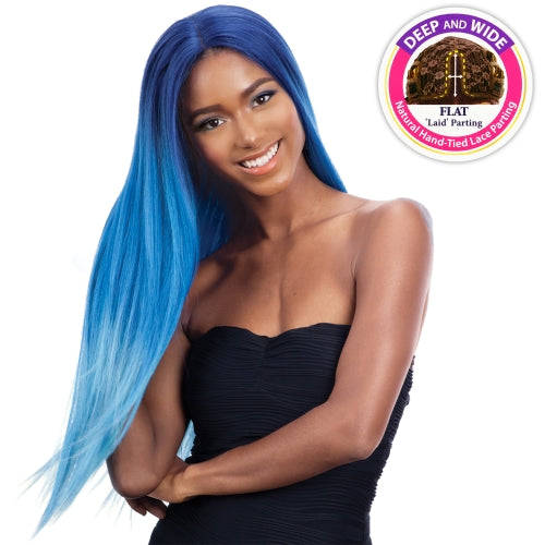 FREETRESS EQUAL SYNTHETIC HAIR LACE FRONT WIG PREMIUM DELUX WATER COLOR EVLYN 30"