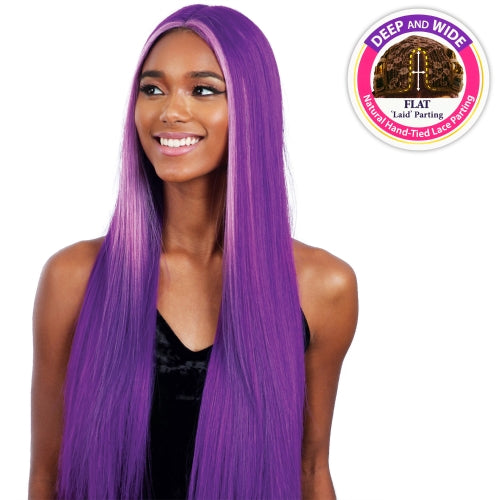 FREETRESS EQUAL SYNTHETIC HAIR LACE FRONT WIG PREMIUM DELUX EVLYN 30" (NEON COLORS)