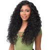 SENSATIONNEL SYNTHETIC LACE FRONT WIG EMPRESS EDGE BOUTIQUE BUNDLES 3-WAY FREE PART LACE WIG DEEP