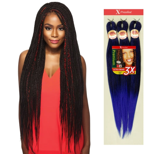 3X PRE-STRETCHED ULTRA BRAID 52" | X-PRESSION
